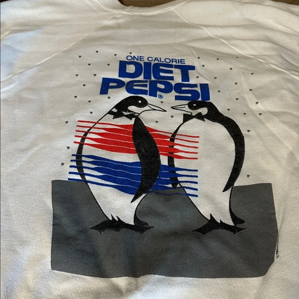 Vintage 90s Diet Pepsi sweatshirt delta fifty-fifty - Picture 1 of 5